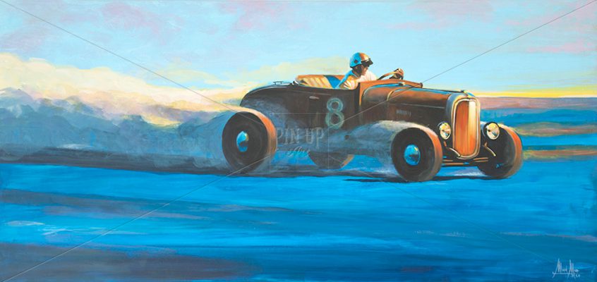 Painting of Vintage Race